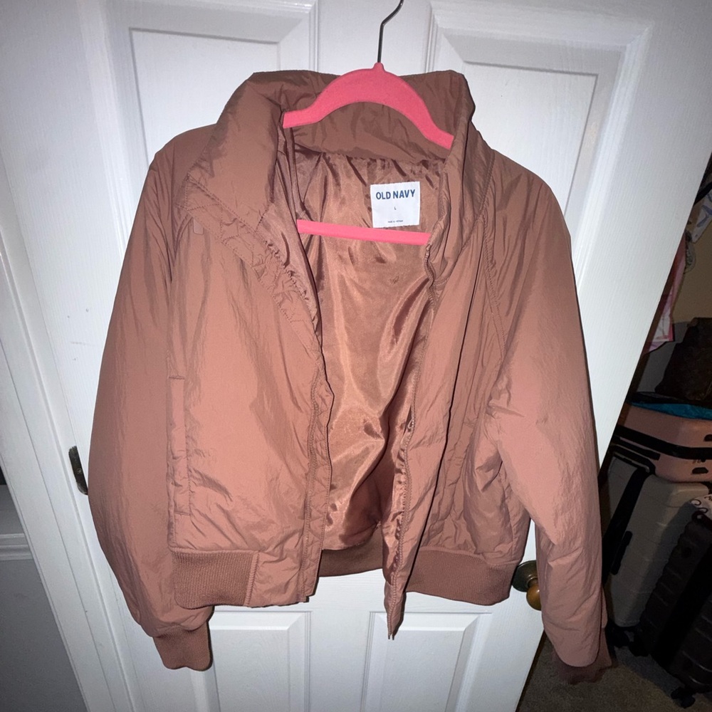Old Navy Women's Brown Bomber Jacket